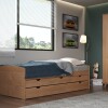 Cama Marinera 1 Plaza Con Cajones - Ulli Marron