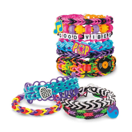 Kit De Pulseras Elásticas Para Tejer My Look Lexibook