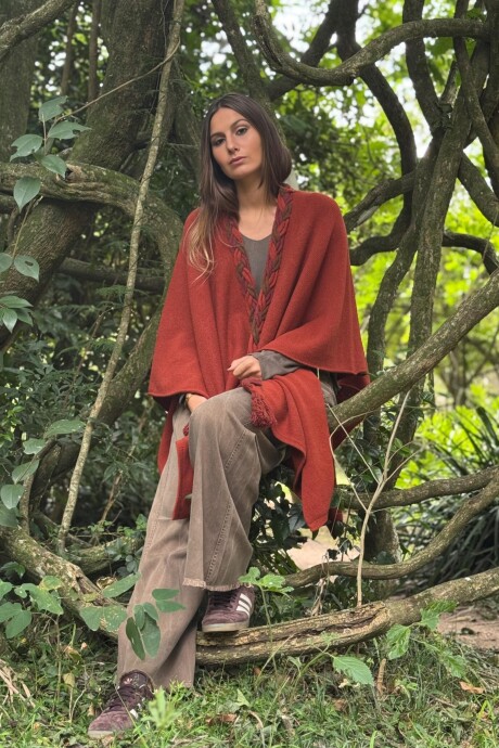 RUANA JUDY Terracota