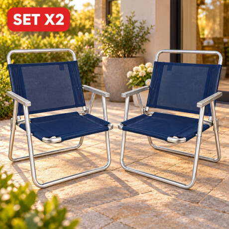 Set X 2 Sillas Oversize AZUL