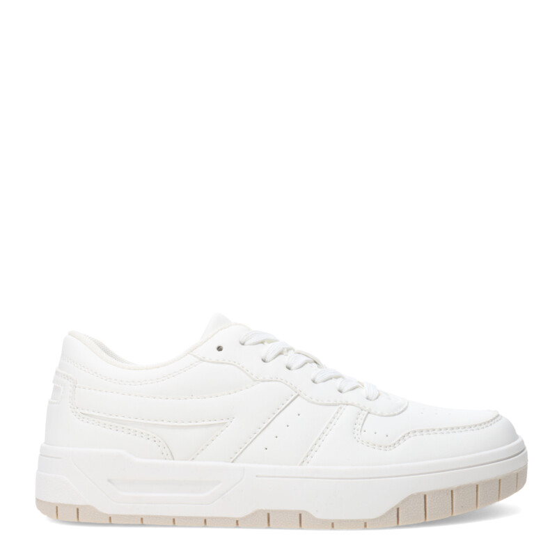 Championes de Mujer Miss Carol RENCH con plataforma Blanco