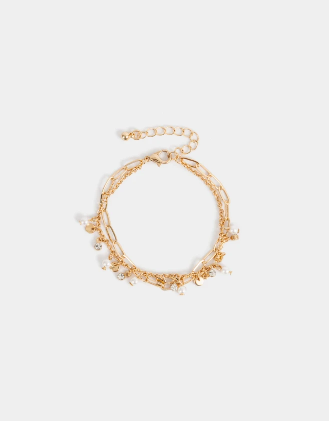 Pulseras Flexibles Bañada en Oro Pulsera Flexible Bañada En Oro - Dorado