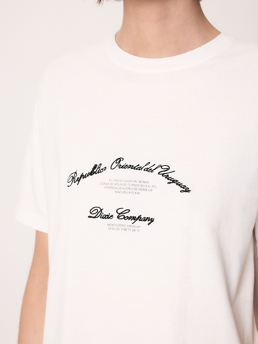 T-SHIRT M/C UYNAT DIXIE Blanco