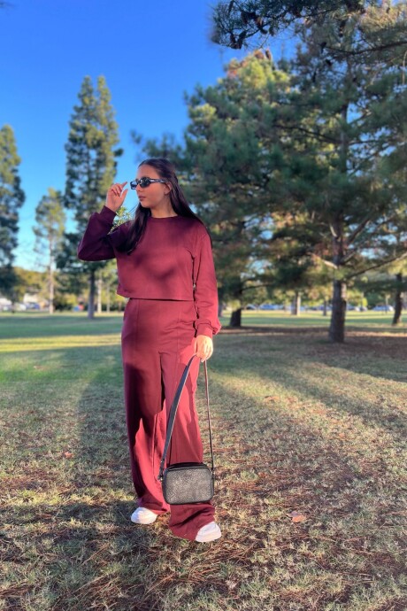 Blusa Paula Bordeaux