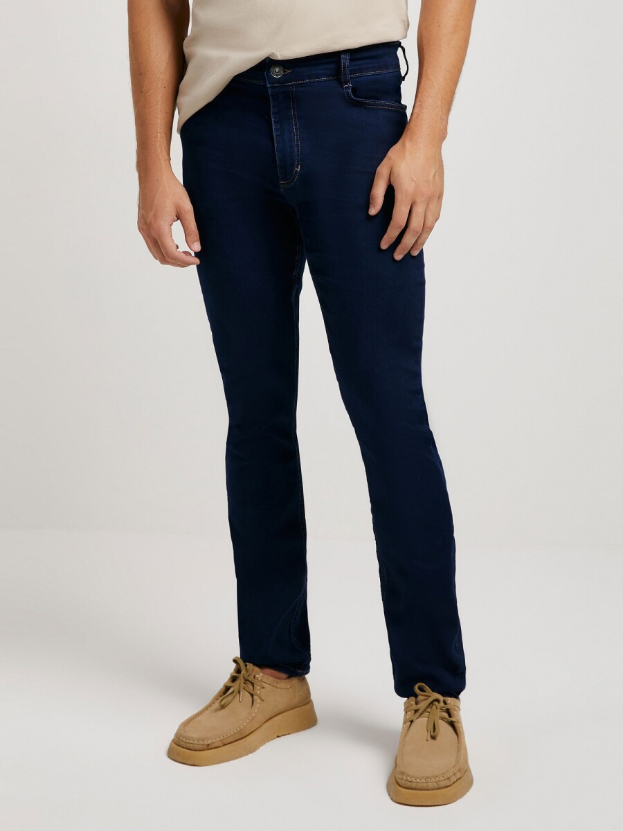 PANTALÓN DE JEAN SKINNY SOFT TOUCH - AZUL OSCURO 