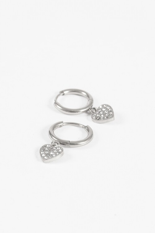 Aros dije cora strass plateado