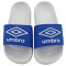 Chanclas Infantiles Umbro Locker Room Azul Real - Blanco