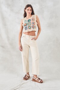 Top Crochet Nacar