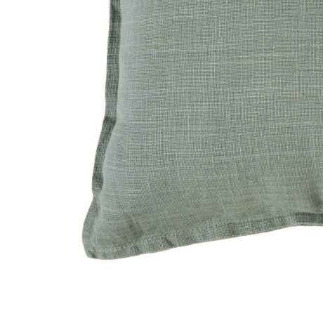FUNDA ALMOHADÓN ALGODON VERDE C/BORDE