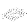 Lavatorio ergonómico suspendido accesible DMC 66X55X24 Lavatorio Ergonómico Suspendido Accesible Dmc 66x55x24