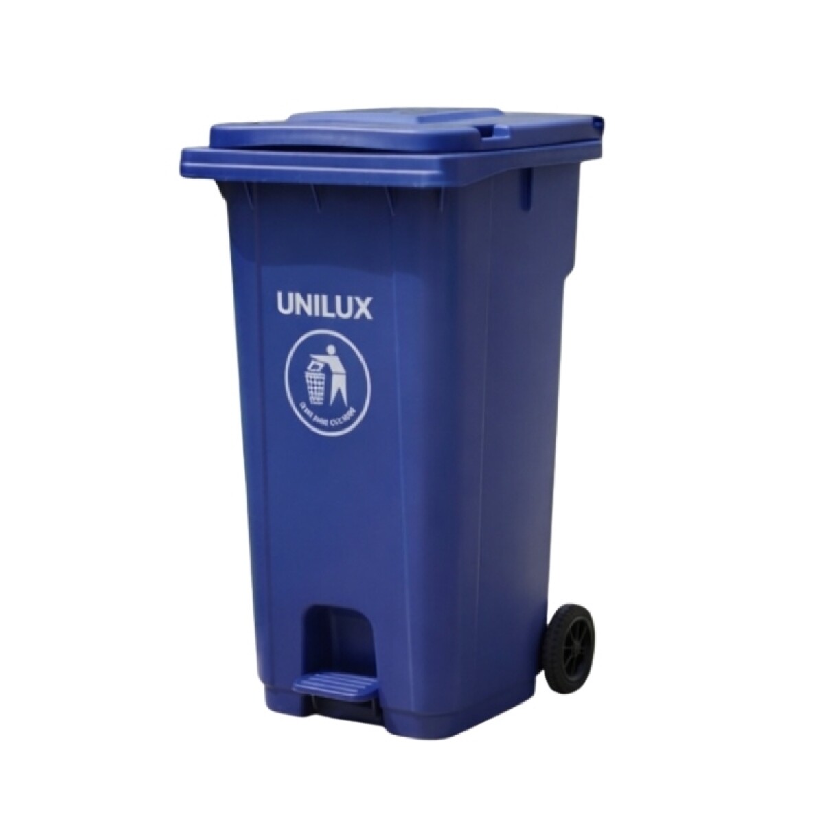 Contenedor de Basura con Ruedas 120 Litros Azul 