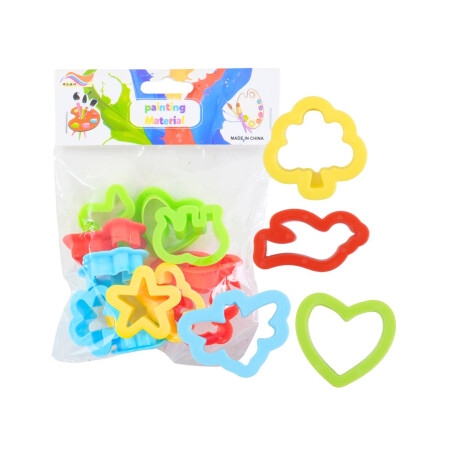 Set de 12 moldes plasticos Set de 12 moldes plasticos