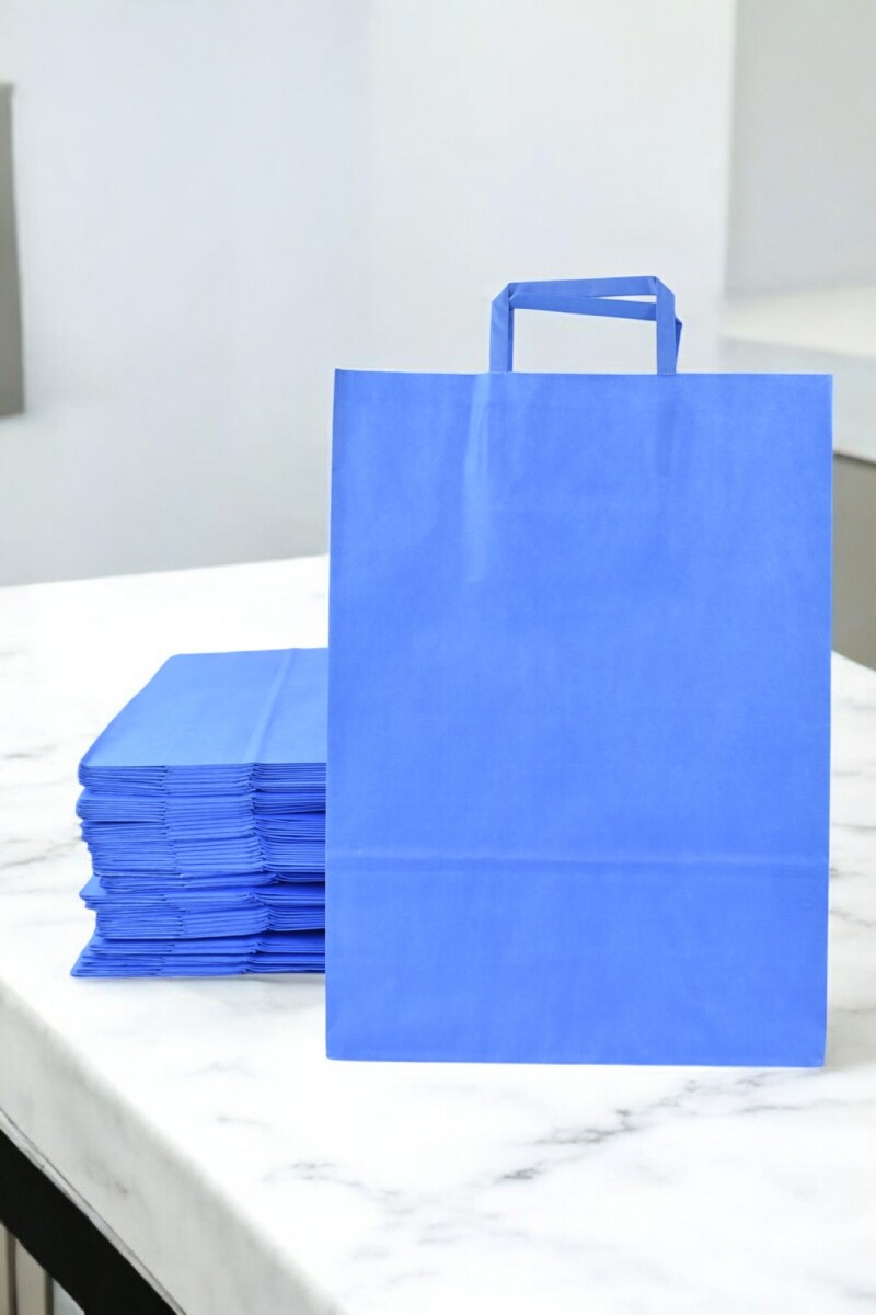 Pack x 200 - bolsa lisa 30x12x41 cm. - AZUL 