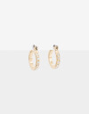 Aros Argollas Strass Argollas Con Strass - Cristal