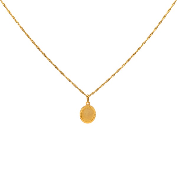 Dije Identidad-Oro bajo-Sin piedra-CP8711 sinpiedra