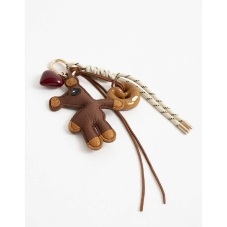 Llavero Y Bag Charm Oso Combinacion Multicolor