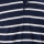REMERA POLO RAYADA JERSEY Azul Oscuro