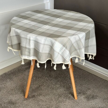 Mantel Lino Algodón Redondo Ø150cm Mantel Lino Algodón Redondo Ø150cm