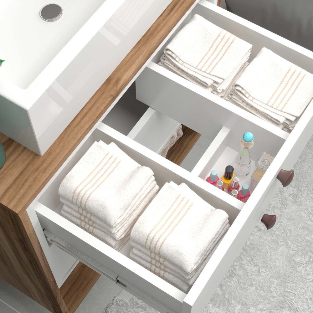 MUEBLE DE BAÑO MDF BLANCO BONO