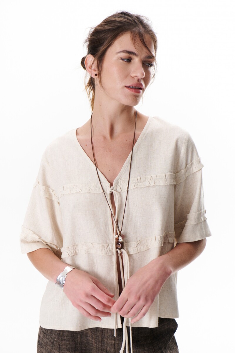 CHAQUETA ATAR BEIGE