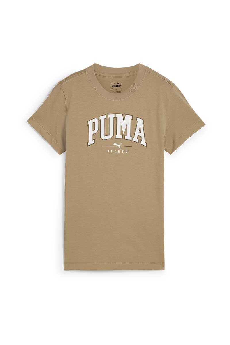 REMERA MUJER PUMA SQUAD GRAPHIC TEE Beige