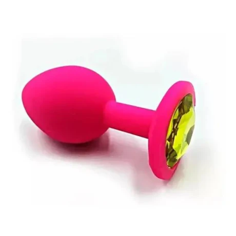 Plug Anal De Silicona Con Rubí Large Plug Anal De Silicona Con Rubí Large