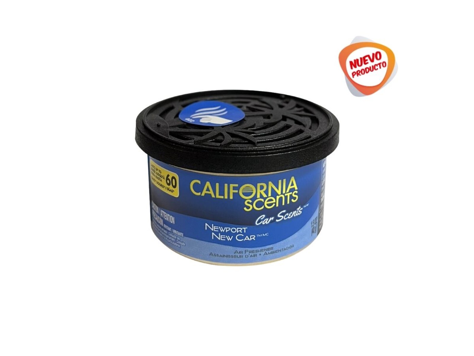 Aromatizador Lata Madera Newport New Car California Scents 