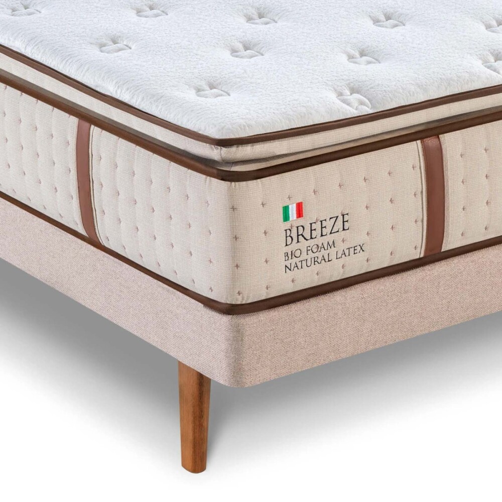 COLCHÓN SOMMIER 2 PLAZAS DE RESORTES BREEZE