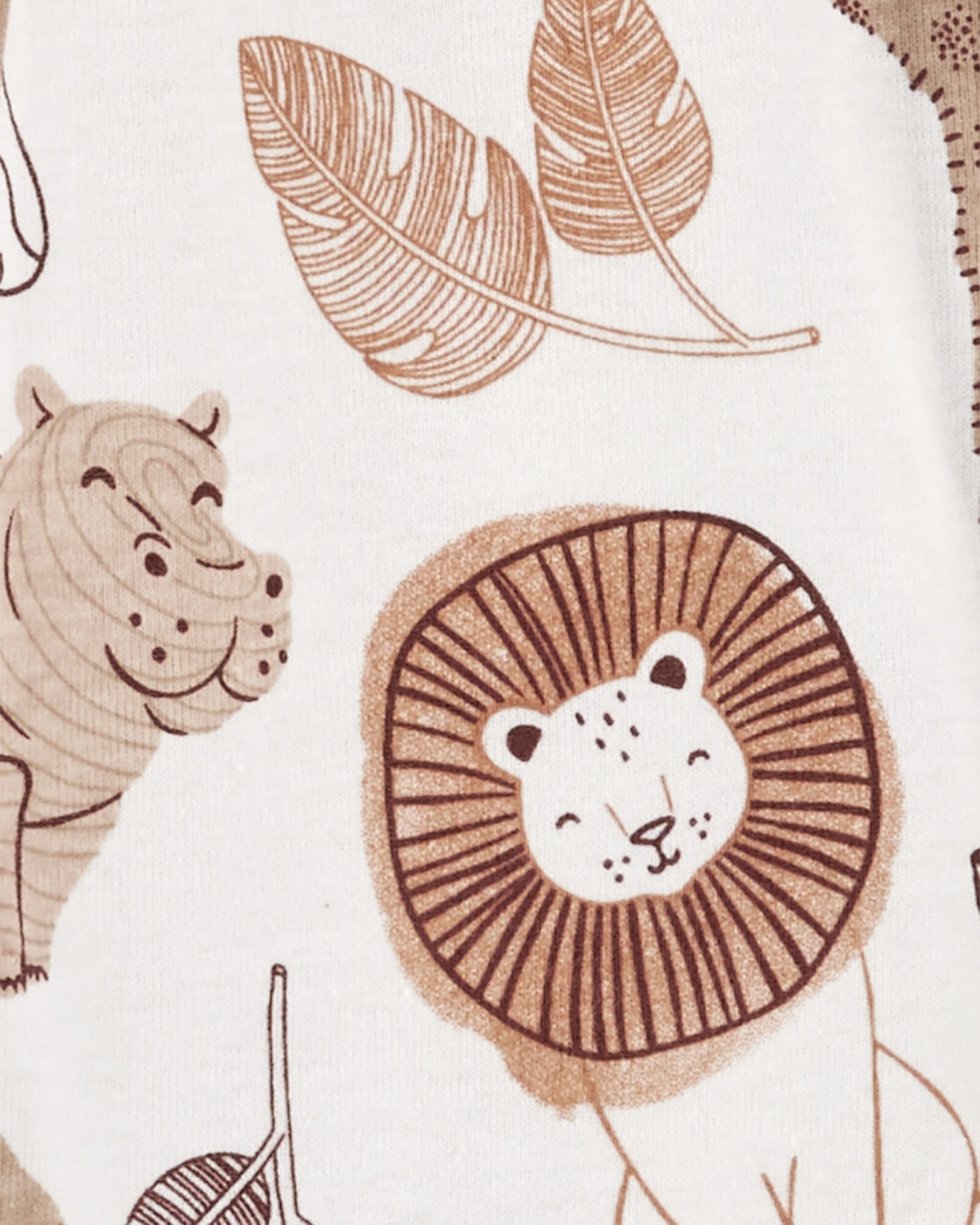 Pijama una pieza con pie y gorro de algodón diseño animales Pijama una pieza con pie y gorro de algodón diseño animales