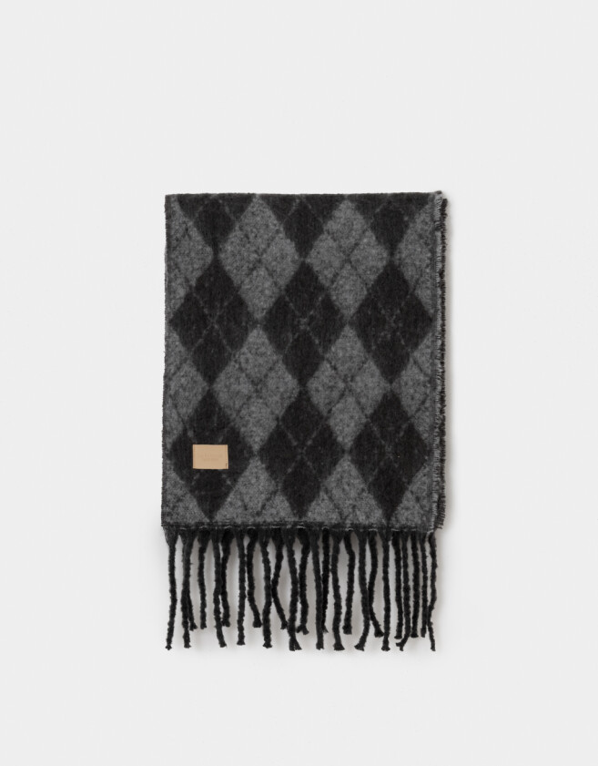 Bufandas Estampados Bufanda Tejida Escocesa - Estampado Geometrico