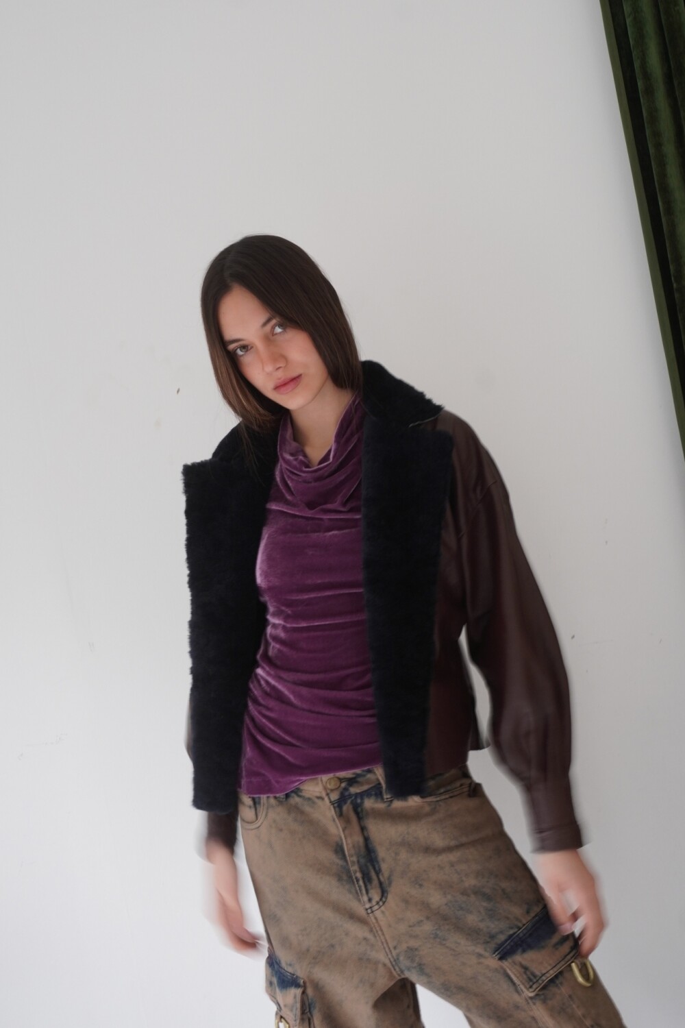 Campera Furor Chocolate / Azul