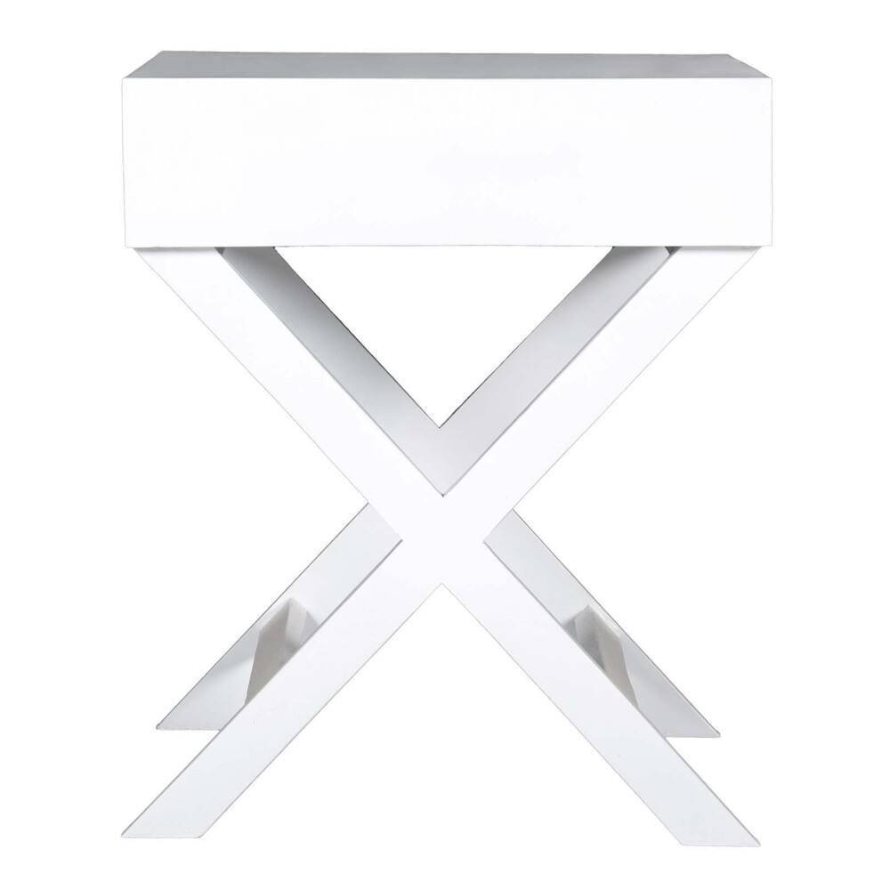 MESA DE LUZ MADERA-DE-MANGO BLANCO JUKE