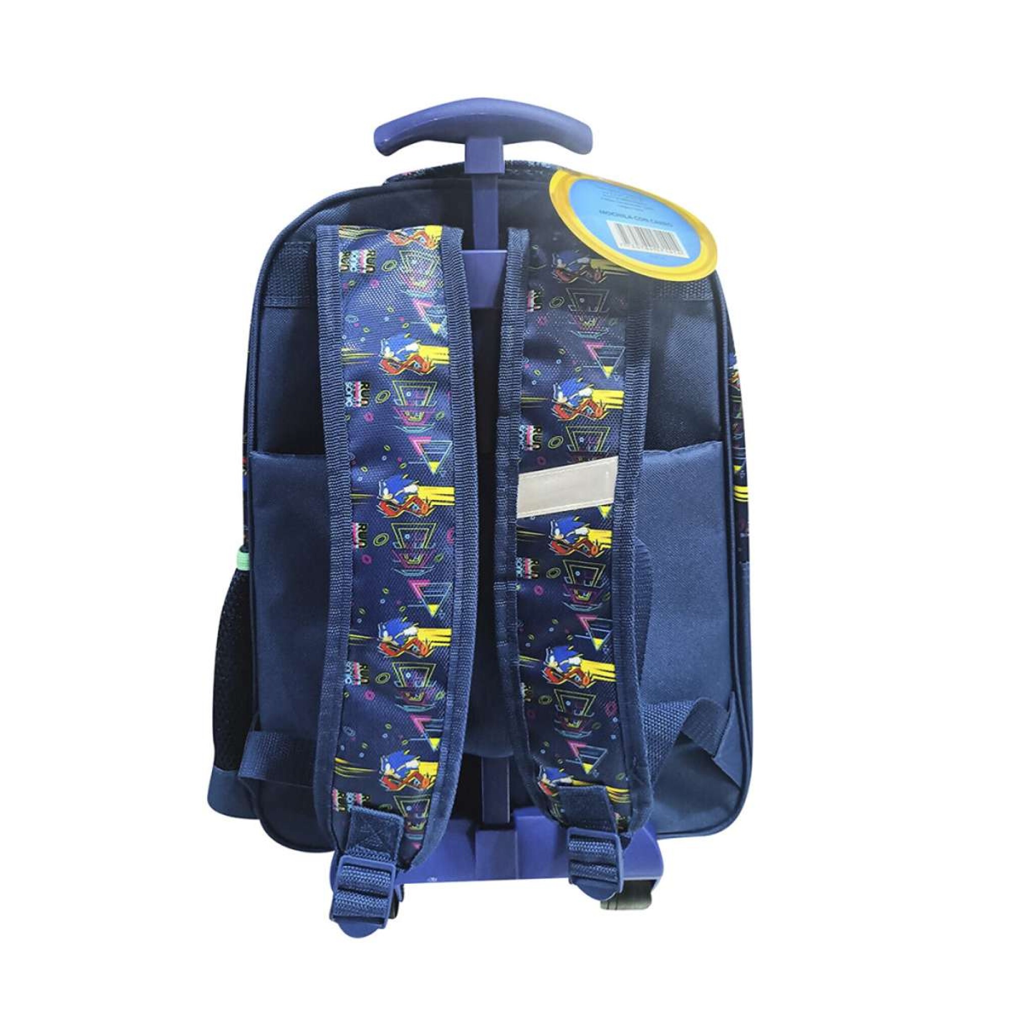 Mochila Infantil Sonic con Carro Jacquard Grande 40 x 30 cm - Azul/Rojo ...