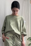 Remerón de bambú Verde agua