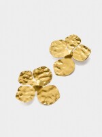 Pendientes Maxi De Flor dorado