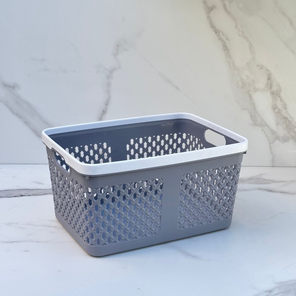 Canasto Organizador Polipropileno Alto 16cm x Ancho 22cm x Largo 30cm 