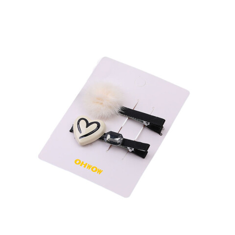 Broche pinzas para el cabello x2 c/ corazón Broche Pinzas Para El Cabello X2 C/ Corazón