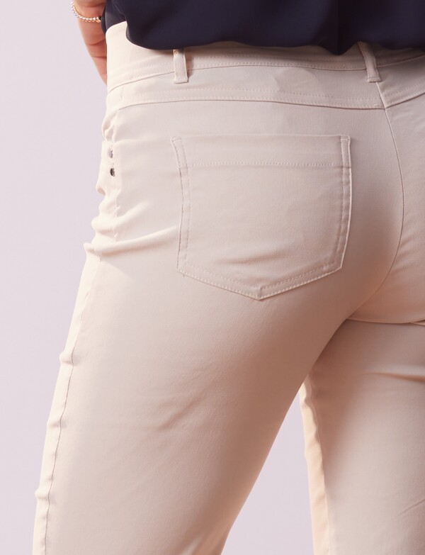 Pantalon Slim BEIGE