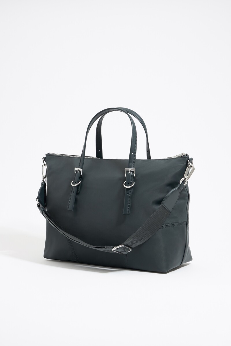 BOLSO SHOPPER GRANDE NYLON Gris