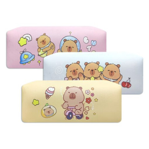 Cartuchera con cierre Happy Capybara Cartuchera con cierre Happy Capybara