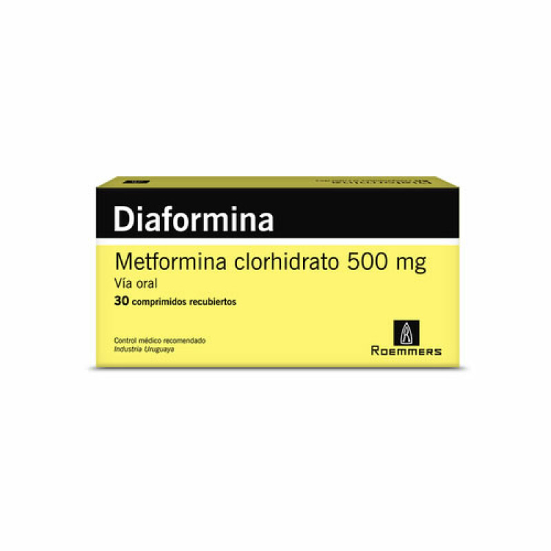 Diaformina 500 mg 30 comprimidos Diaformina 500 mg 30 comprimidos