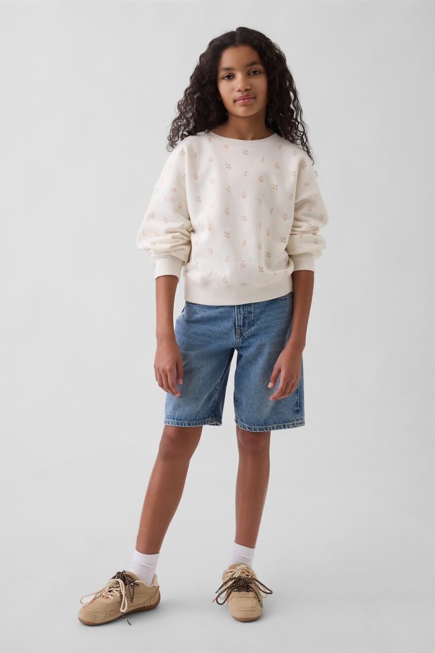 Buzo Deportivo Niña Floral Print
