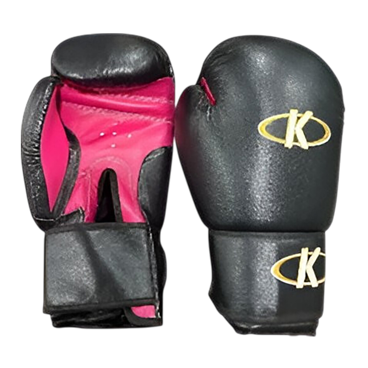 Guante Boxeo PU Knex 14oz - NEGRO-ROSA 