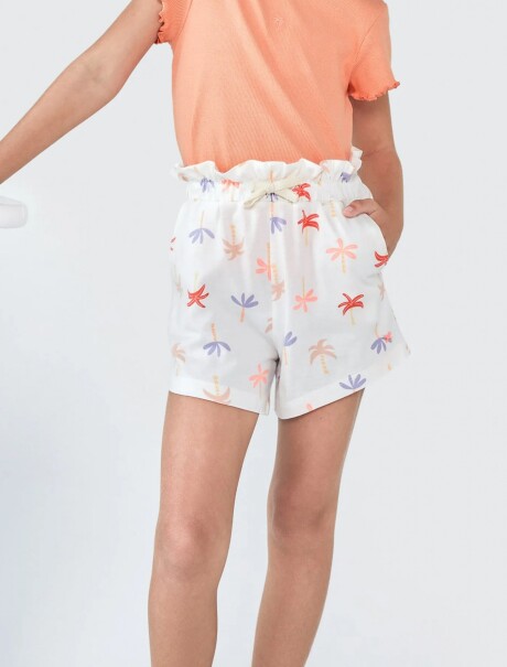 SHORT INFANTIL ESTAMPADO BEIGE