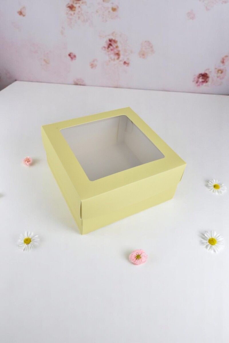 Caja flexi 51 20x20x9,5 c/visor. - AMARILLO PASTEL 
