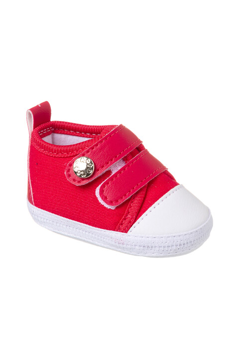 Tenis Con Dos Velcros Bebe Rojo
