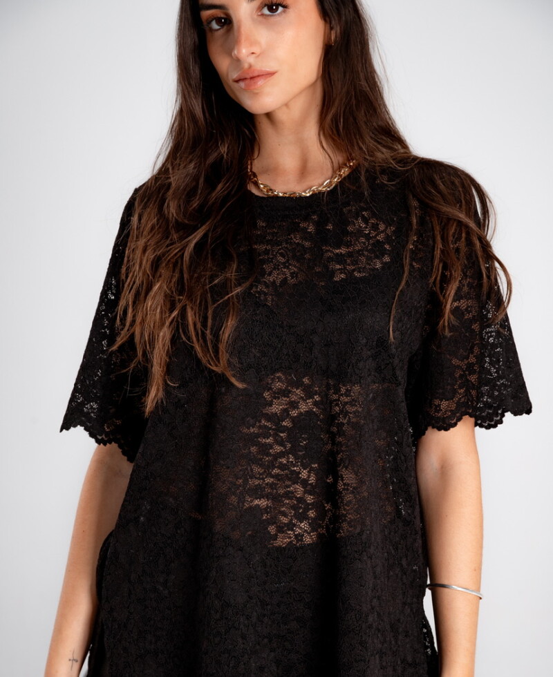 Remeron encaje negro