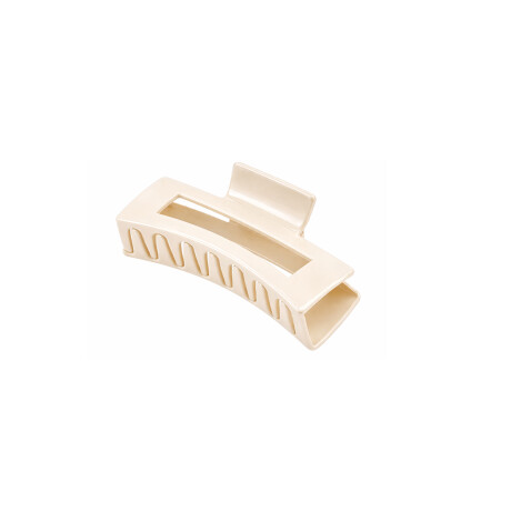 Broche pinza de pelo de silicona flexible Blanco