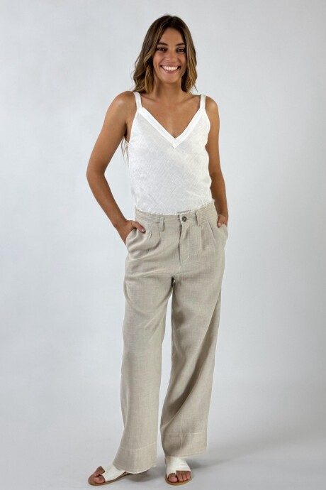 PANTALON MANHATTAN Beige