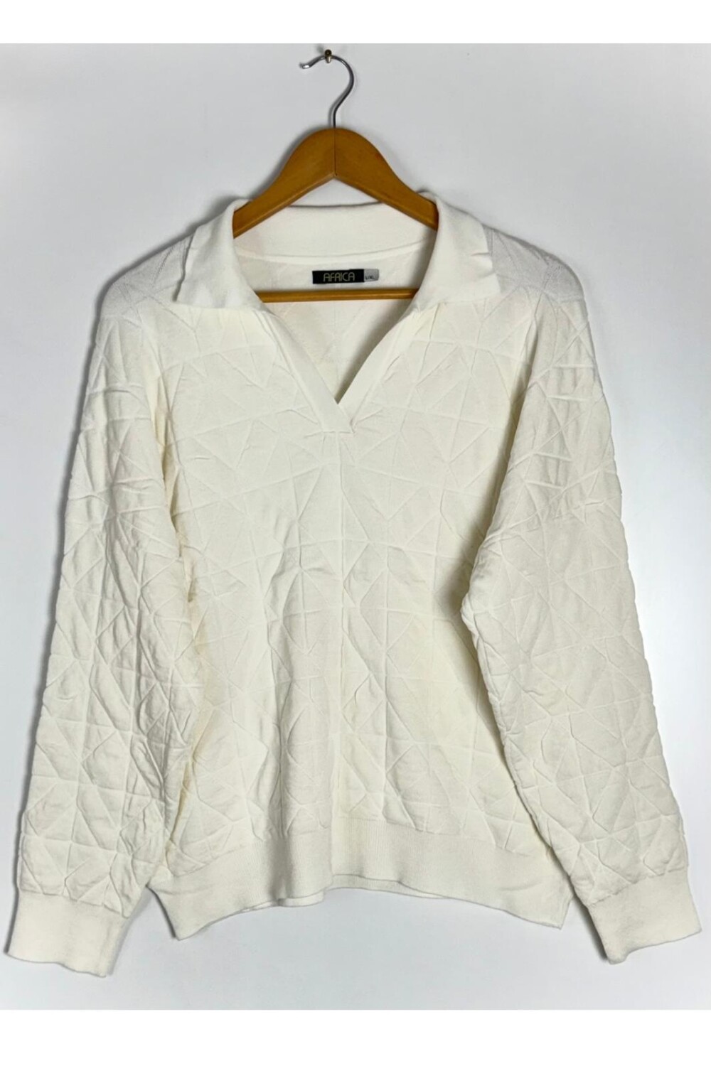 SWEATER C/VISCOSA IRON BLANCO